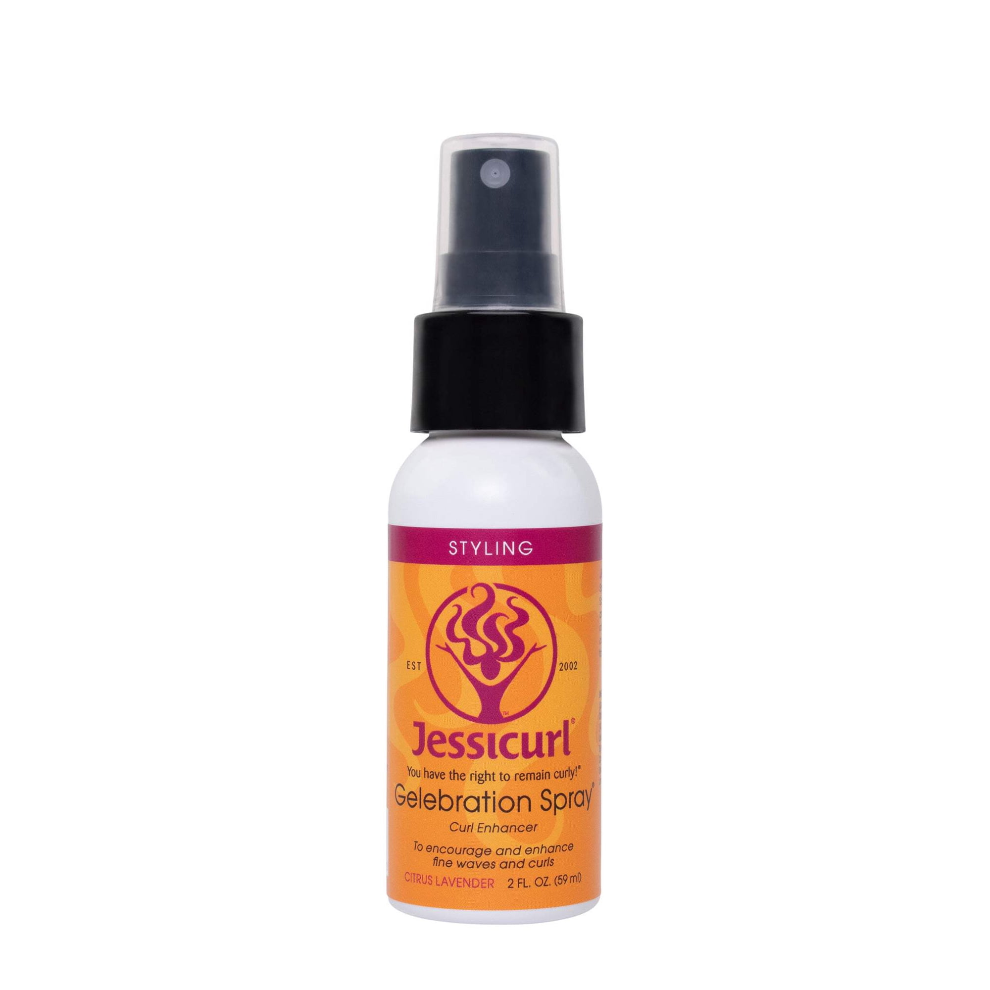 Jessicurl Gelebration Spray Citrus Lavender 2 fl oz. Encourage and Enhance Fine Curls and Waves