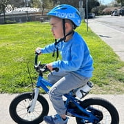 Royalbaby Boys Girls Kids Bike 14 In BMX Freestyle Black 2 Hand Brakes Bicycles with Training Wheels Child Bicycle