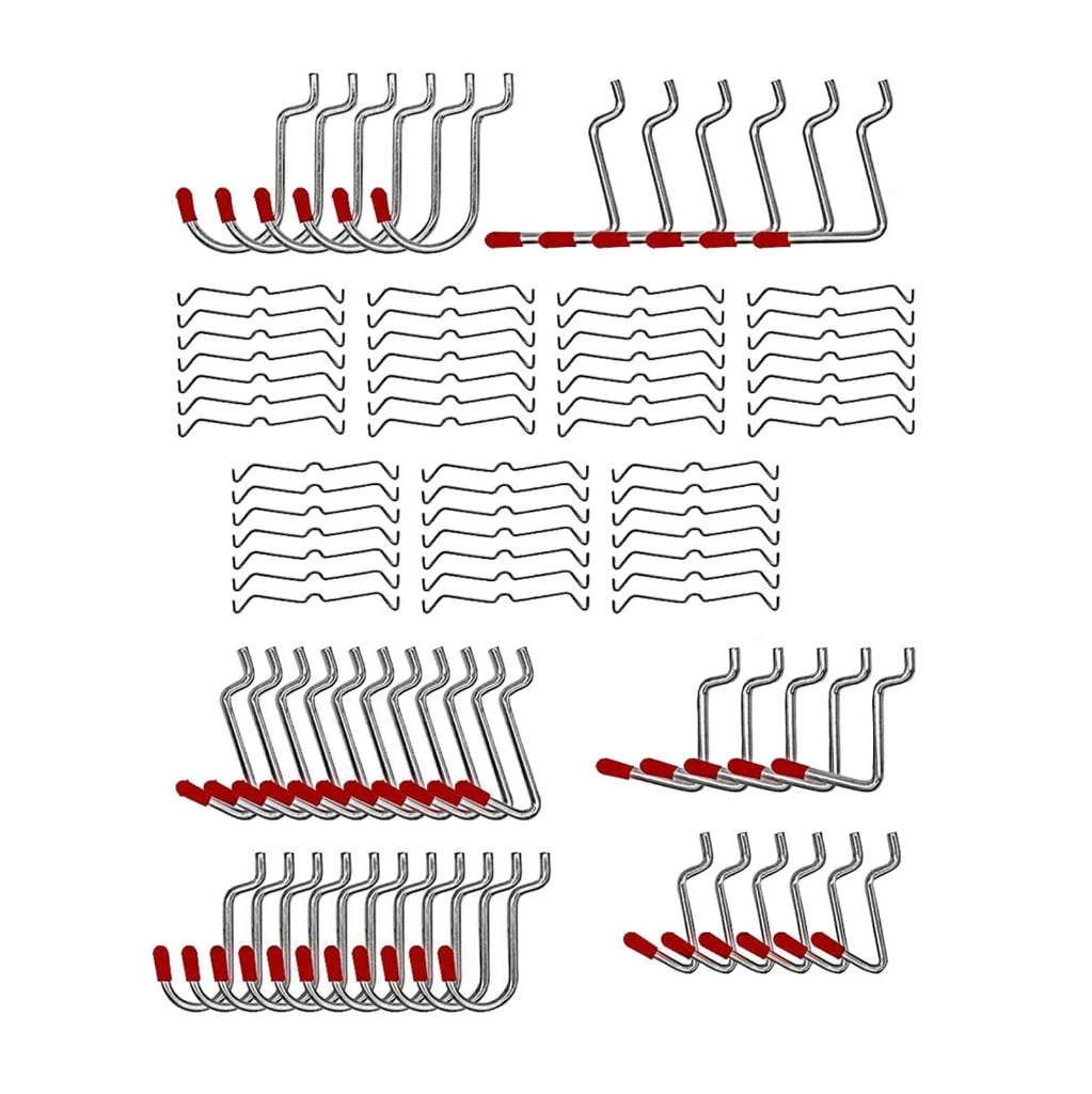 BQBQERT Professional 114pc Pegboard Storage with Sturdy Iron Metal Hook for Workshop and Craft Supplies Household