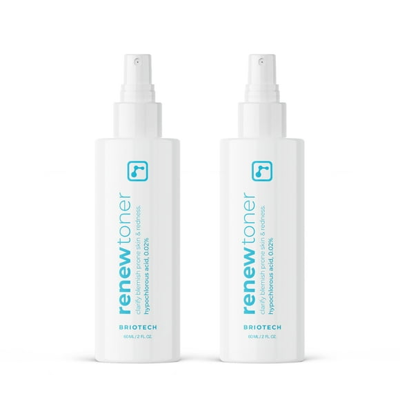Bruma facial Briotech Renew Toner con ácido hipocloroso, 60 ml (paquete de 2)