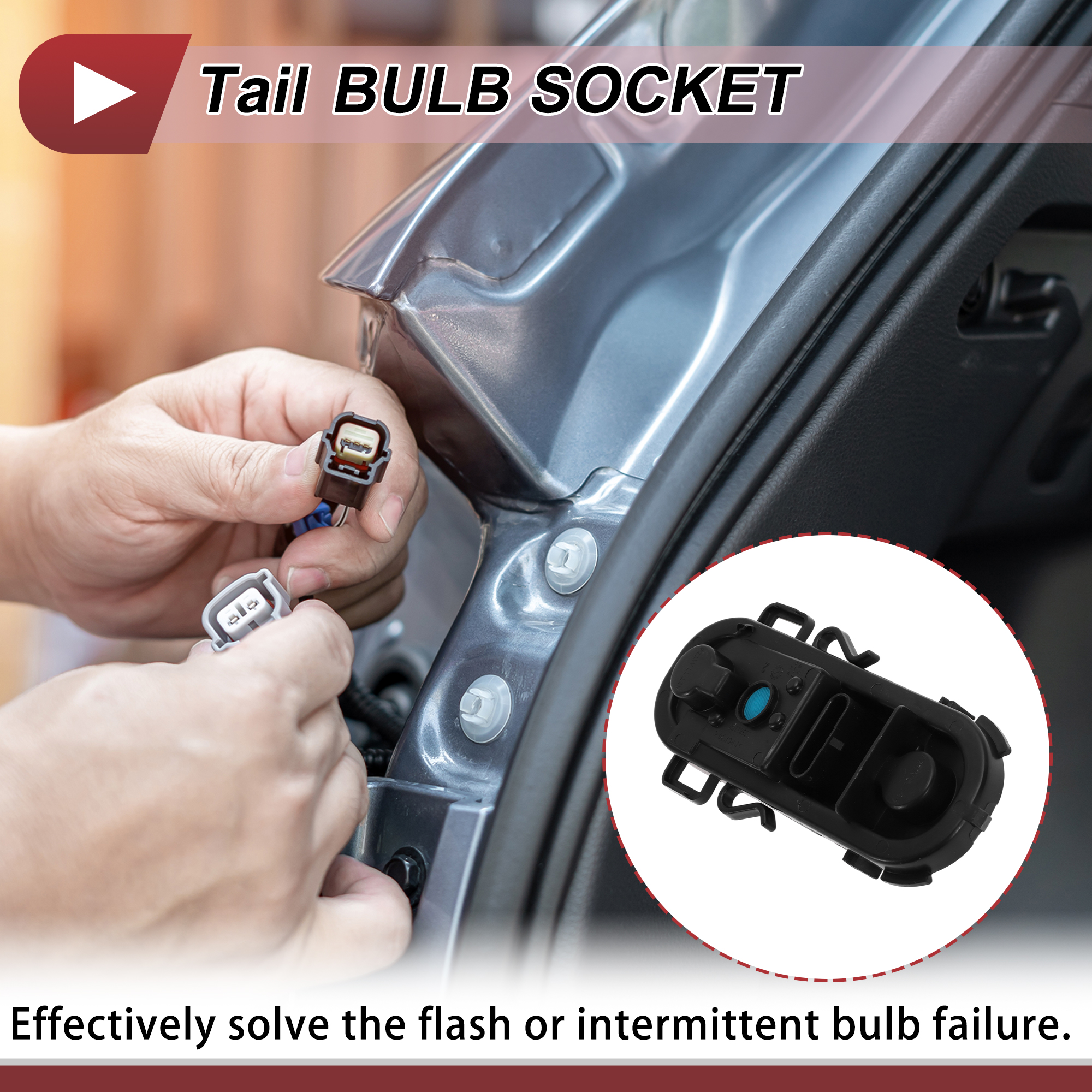 Unique Bargains 63217456407 Tail Light Lamp Socket for BMW X1 2017-2022 sDrive28i