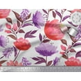 thumbnail image 3 of Soimoi Cotton Jersey Fabric Leaves & Floral Artistic Printed Fabric 1 Yard 58 Inch Wide, 3 of 3