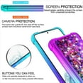 thumbnail image 3 of for Galaxy S23 Case,Samsung S23 Case,with HD Screen Protector,Gradient Quicksand Glitter Liquid Floating Waterfall Durable Girls Cute Phone Case for Samsung Galaxy S23 (Purple/Blue), 3 of 13