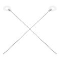 thumbnail image 1 of Luxshiny 2Pcs Drum Hardware Silver Sizzle Chain Accessories For Stage Performance Musicians, 1 of 8
