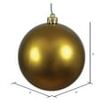 thumbnail image 2 of Vickerman 3" Olive Matte Ball Ornament, 12 per Bag, 2 of 5