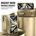 thumbnail image 3 of Allytech Galaxy Z Fold3 Case with Build-in Screen Protector, Stand Full Body Protective Bumper Anti-Scratch Camera Lens Protector Phone Case for Samsung Galaxy Z Fold3 - Gold, 3 of 7
