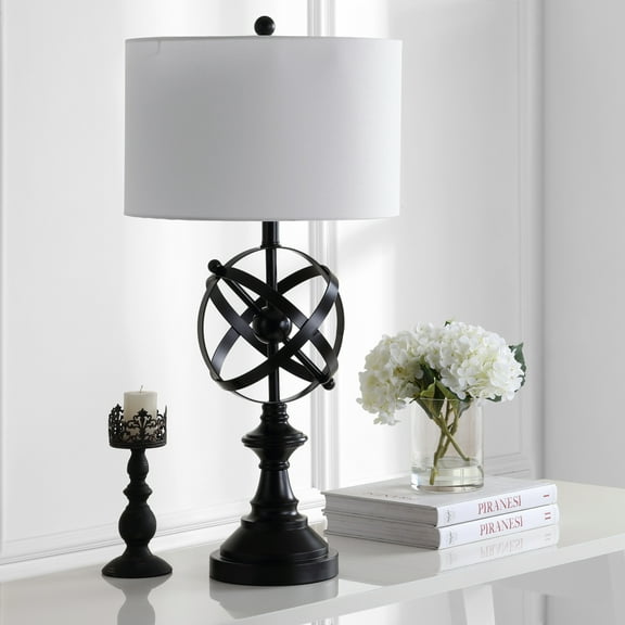 SAFAVIEH Alona Floral 27.5 in. H Table Lamp, Blue/White, Set of 2