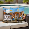 thumbnail image 5 of Independence Day Pillow Covers 2 Pack Eagle American Flag Carriage Church Abstract Pillowcase Waterproof Outdoor Throw Pillow Cover for Patio Garden Square Cushion 18”x18”, 5 of 9