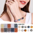 thumbnail image 4 of 1000 piezas coloridas de facetado espaciador suelto para s hechas a mano DIY collar joyería que hace pendiente manuali 3 Macarena Cuentas espaciadoras, 4 of 7