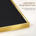 thumbnail image 4 of DOLLAR BOSS Black Bulletin Board with Linen 24x18 Inches Cork Board for Wall Poster Board with Gold Aluminum Frame Hanging Pin Board Vision Board for Home Office Room Decor with 10 Push Pins, 4 of 10