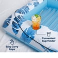 thumbnail image 4 of MQHUAYU Inflatable Pool Floating - Tanning Pool Float with Cup Holders，Blow up Beach Pool Party Toys Floating Chair for Lake Lounge Float, 4 of 10