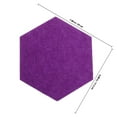 thumbnail image 2 of FOMIYES 10Ud Azulejos Autoadhesivos De Fieltro En Hexagonal Para Organización, 2 of 7