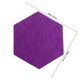 thumbnail image 2 of CRAFTHROU 10Ud Azulejos Hexagonales De Fieltro Adhesivos Para Pared Memo Y Hogar Oficina, 2 of 6