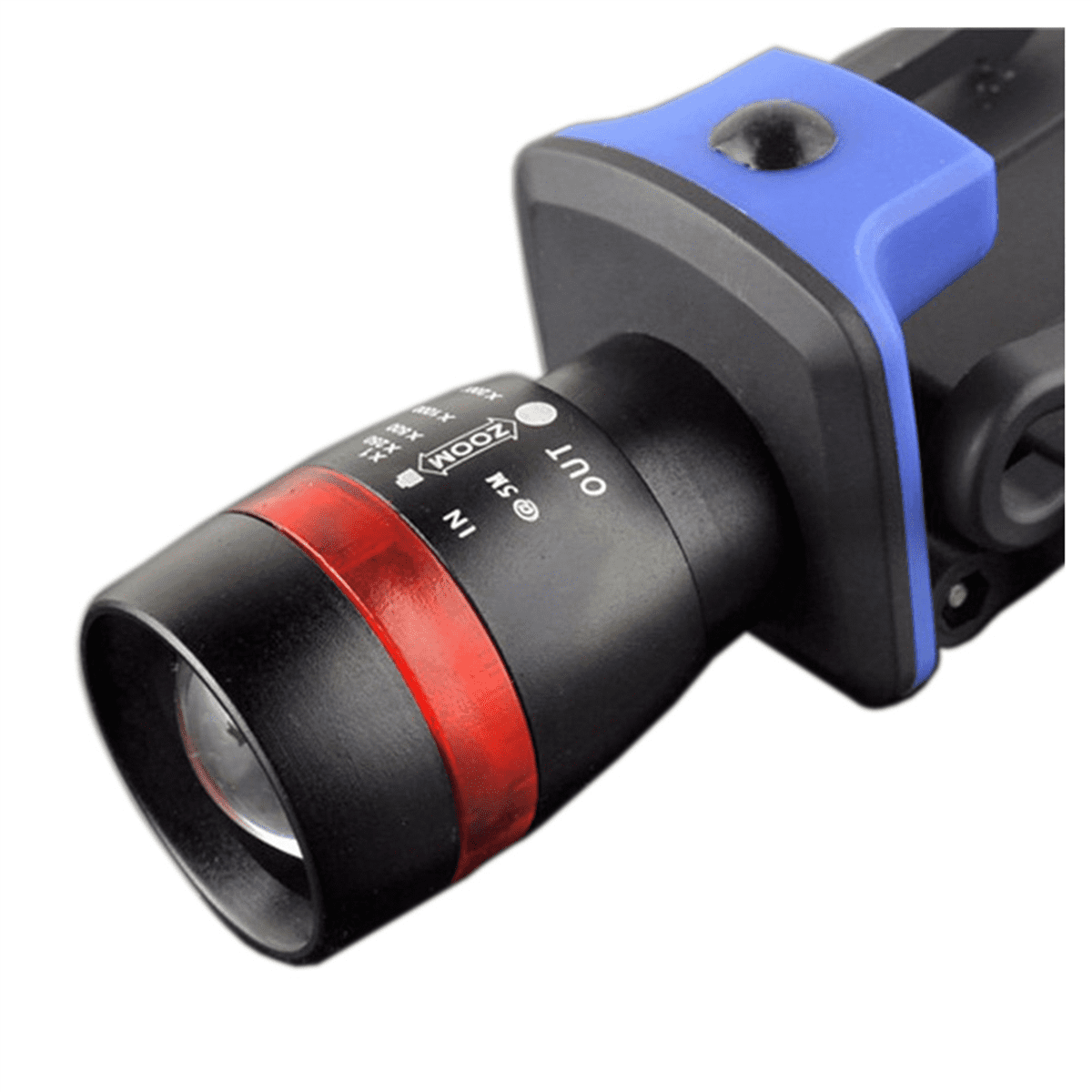 5X XPE LED 120 Lumen 3 Modes Waterproof Zoomable Clip - on Cap Hat Light Flashlight Light Lamp Black
