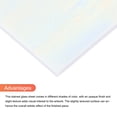 thumbnail image 4 of Stained Glass Sheet Mosaic Tile 5.9 Inch x 3.9 Inch Bright White, Stained Glass Sheets for Crafts Project, 4 of 5