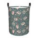 thumbnail image 1 of Balery Hedgehogs and Flowers Cesta de ropa redonda con asas, impermeable, independiente, para ropa, juguetes, dormitorio y familia-Small, 1 of 6