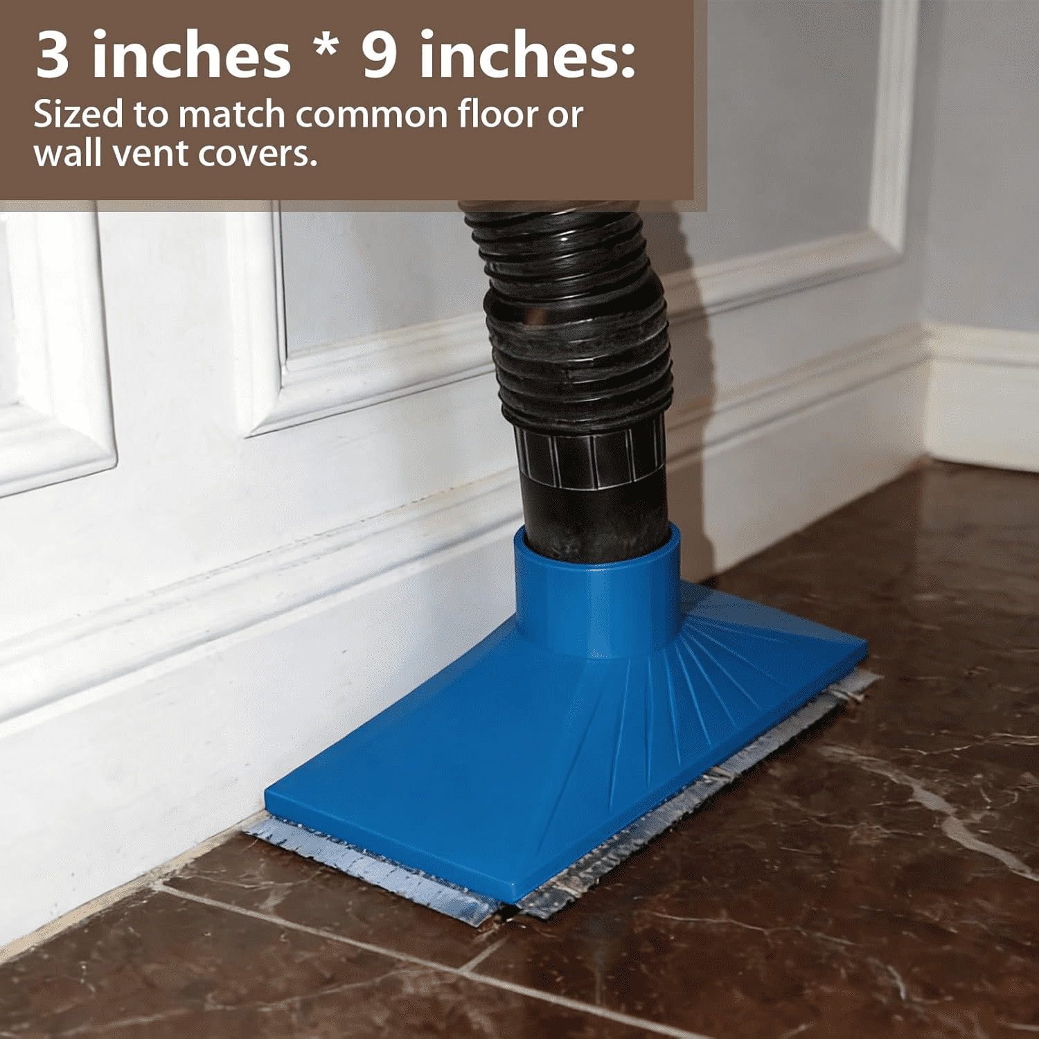 Duct Cleaner Attachment for Shop Vac, for HVAC Cleaning Tool Fits Air Vent Supply Nozzle with Strong Seal (Blue)