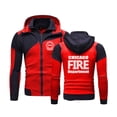 thumbnail image 3 of Nuevo programa de televisión del Departamento de Bomberos de Chicago, impresión de moda 2023, nueva chaqueta para hombre, sudadera con cremallera y empalme, abrigo que combina con todo, 3 of 5