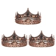 thumbnail image 1 of 3X Coronas de para Hombres - Barroca de Cristal de Diamantes de Imitación Vintage, de Reyes para Hombres para la Fiesta de Graduación En El Teatro, 1 of 5