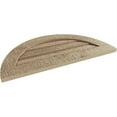 thumbnail image 5 of Ekena Millwork 36"W x 18"H Timberthane Rough Sawn Half Round Faux Wood Non-Functional Gable Vent, Primed Tan, 5 of 5
