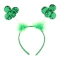 thumbnail image 2 of Festival Novedad Patricio Cabeza es Diadema Lentejues Sombreros irndeses Accesorios para fotos Regalo Macarena Diadema irlandesa del trébol, 2 of 6