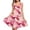 Pink Hearts, variant on Renewold Summer Tank Dress with Pockets Valentine's Day Gifts Red Bow Heart Round Neck Knee Length Swing Twirl Clothes Size M Fashion Beach Sundress for Women