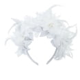 thumbnail image 2 of Cadancy Mardi Gras Headband for Women Feather Flower Carnival Ball Cocktail Party Hairband Venetian Masquerade Vintage Hair Accessory, 2 of 7