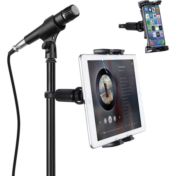 Extended Music Stand Robust Clamp Tablet Holder for iPad PRO 12.9