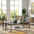 thumbnail image 3 of Evelyn&Zoe Alexis 54" Wide Rectangular Coffee Table, Satin Nickel, 3 of 9