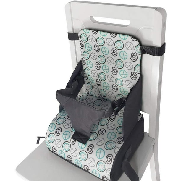 Cojín de Altura para Silla de Comedor Niños, Asiento Elevador Portátil Lavable para Bebé 6 Meses a 3 Años, Cojín Extraíble para Viaje (Lanolar Beige)