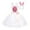 White, variant on KAUOD Girls Easter Bunny Dress up Kids Toddler Sleeveless Fancy Tulle Tutu Princess Dress with Hairband Dress Up Outfit