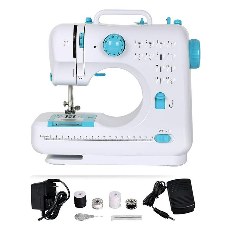 Sewing Machine for Beginners Mini Sewing Machine with 12 Built-In Stitches  Handheld Sewing Machine for Kids, Adjustable Speed & Great for Beginners