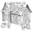 thumbnail image 1 of 2026 Diy Christmas Playhouse Easily Foldable For Storage Kids' Coloring House Fortress Family Activities Coloring Your Own Crafts6ml, 1 of 5