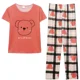 thumbnail image 5 of Ropa de dormir fina de manga corta para mujer, conjunto de ropa para el hogar con estampado de dibujos animados, holgado y cómodo, pantalones incluidos, estilo bonito, verano, 5 of 5