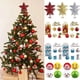 thumbnail image 2 of Adornos para árbol de Navidad, bolas colgantes, adornos de estrellas, campanas de metal doradas, blancas y rojas, decoraciones navideñas para el hogar, suministros para fiestas, 2 of 5