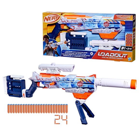 Lanzador Hasbro Nerf Loadout Arctic Zerotriker 24 Dardos