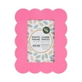 thumbnail image 1 of DesignOvation Scalloped 4" x 6" Pink Decorative Tabletop Picture Frame, 1 of 9