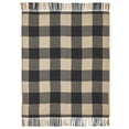 thumbnail image 2 of VHC Brands Black Check Star Woven Throw 50x60, Bedroom and Living Room Decor, Blanket, Cotton, Black Check Star Collection, Rectangle 60x50, Country Black, 2 of 3