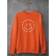 thumbnail image 3 of Smiling Barb Wire Face Sweatshirt Men -Image by Shutterstock, Male Small, 3 of 4