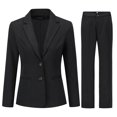thumbnail image 2 of Yynuda Traje de negocios clásico de 2 piezas para mujer (blazer+pantalón), 2 of 4