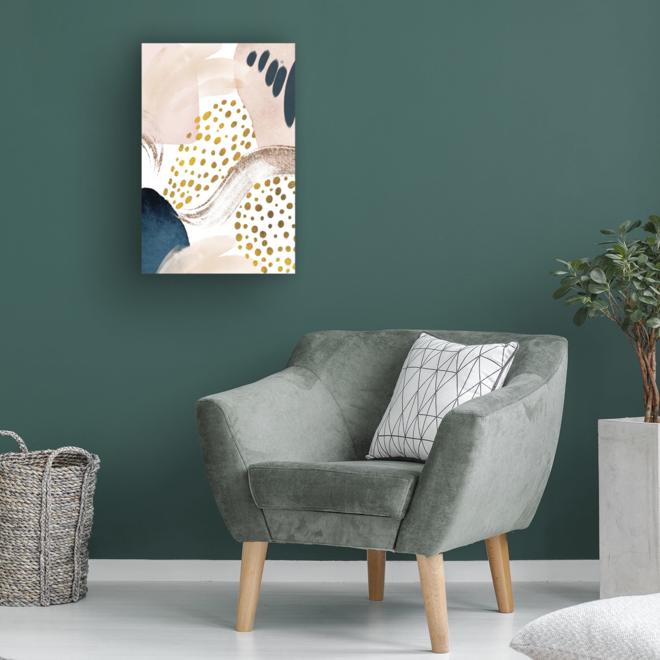 Trademark Fine Art Sally Ann Moss Smooth Abstract 3 Canvas Wall Art