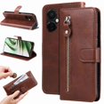 thumbnail image 1 of Estuche de Cuero PU con Cierre para OnePlus Nord CE 3 , Funda Protectora con Billetera y Correa, 1 of 6