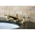 thumbnail image 2 of Kingston Brass KS4462NL Naples Widespread Lavatory Faucet, Polished Brass, 2 of 3
