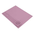thumbnail image 3 of Tapete de silicona para pintar con taza, ideal para cultivar el talento artístico. Tapete de silicona fácil de limpiar para niños y niñas. Suministros de arte en color rosa., 3 of 14