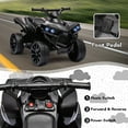 thumbnail image 4 of Geetinfly Kids ATV 4 Wheeler,6V Battery Powered Quad Electric Vehicle with LED Lights,Foot Pedal,Ride on Toy Car for Kids Toddlers,Black, 4 of 6