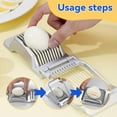 thumbnail image 5 of Egg Slicer for Hard Boiled Eggs Egg Cutter Strawberry Slicer,Upgrade Heavy Duty Tomato Slicer Stainless Steel Wire Multipurpose,Fruit Slicer for Soft Fruit Mushroom Kitchen Home Gadgets (1PC) 1PC 1PC, 5 of 5