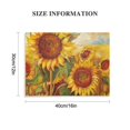 Shiartex Sunflower Cheer Canvas Wall Art, Yellow Orange Flower Wall
