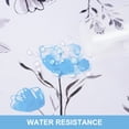thumbnail image 3 of Floral Tablecloth 52x52 Inch Square, Flower Decoration Table Cloth for Spring Summer, Waterproof Fabric Wrinkle Free Table Cover for Kitchen, Dining Room, Party, Picnic, Camping, Light Blue, 3 of 5