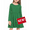 Green, variant on Girls Long Sleeve Dress Tiered Flowy Sundress Green Midi Swing Casual Dress, 3-10 Years