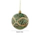 thumbnail image 3 of xihome Adorno navideño de bola verde brillante de 3,14 pulgadas con acabado perlado y baño de polvo dorado, pintado a mano. Decoracin para rbol., 3 of 6